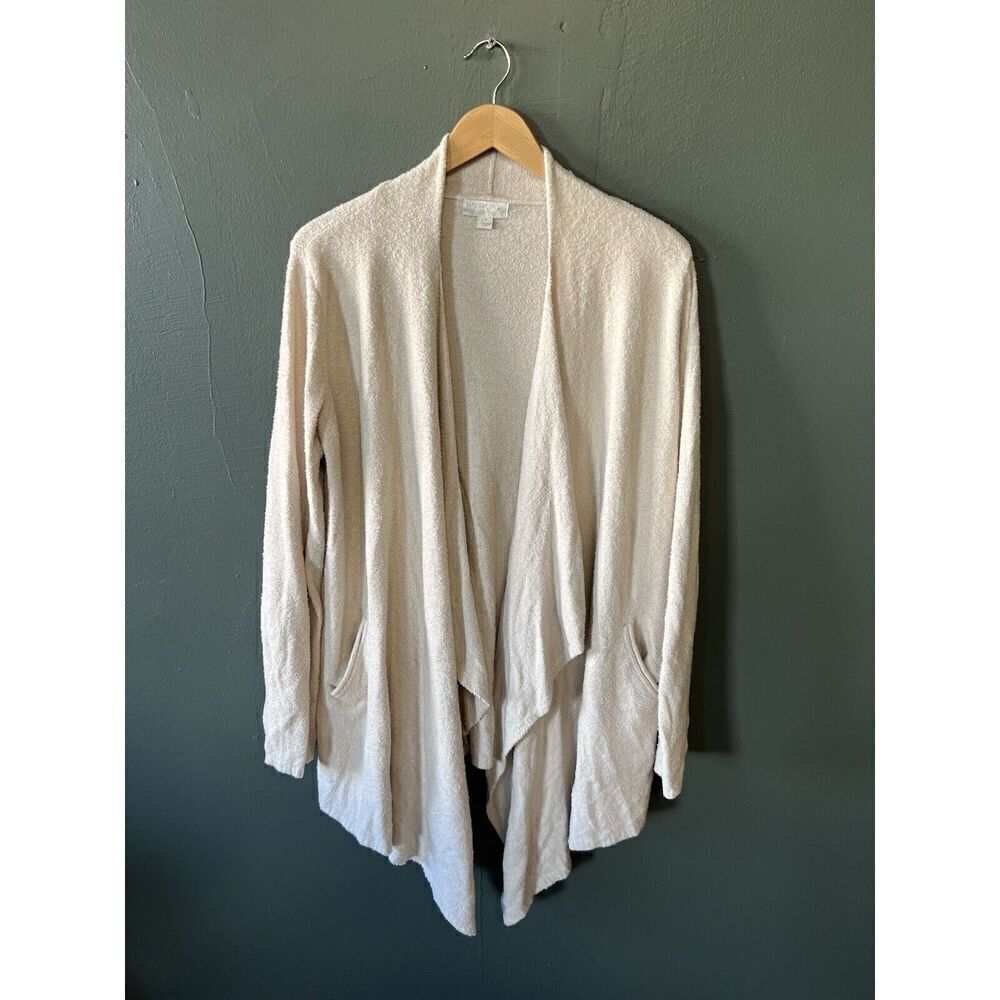 Barefoot Dreams CozyChic Lite Circle Cardigan Open Front Cozy Sand Size L/XL